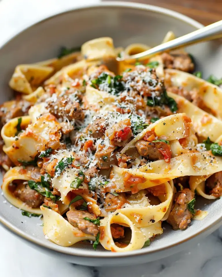 Tuscan Sausage Pasta
