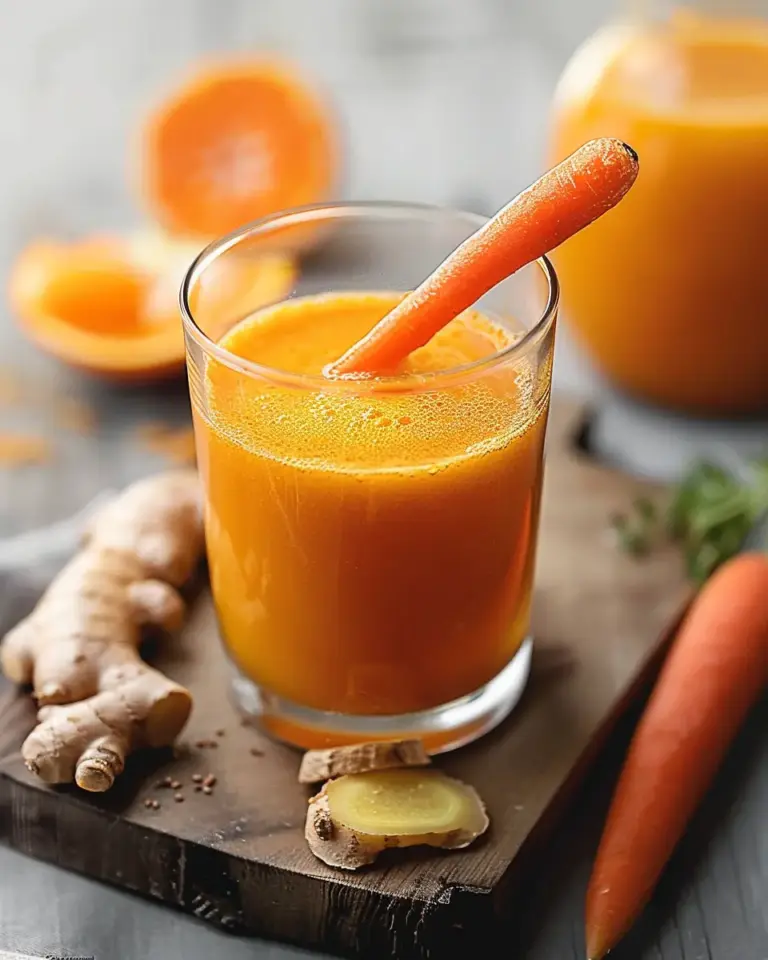 Immune Boosting Orange, Carrot & Ginger Juice