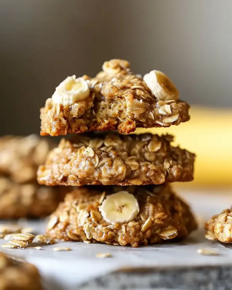 Healthy 3-Ingredient Banana Oatmeal Cookies