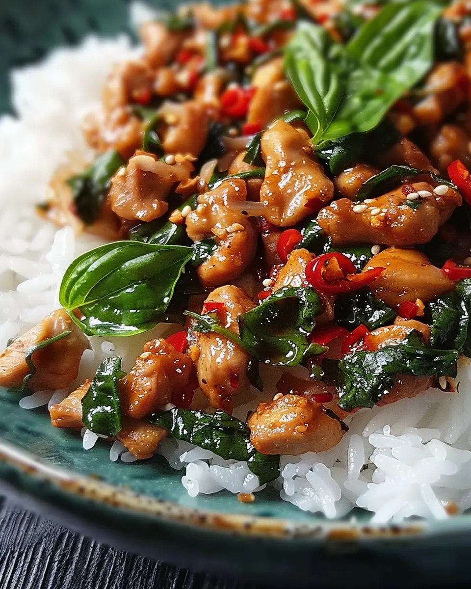 Spicy Thai Basil Chicken: A Bold and Flavorful Homemade Delight