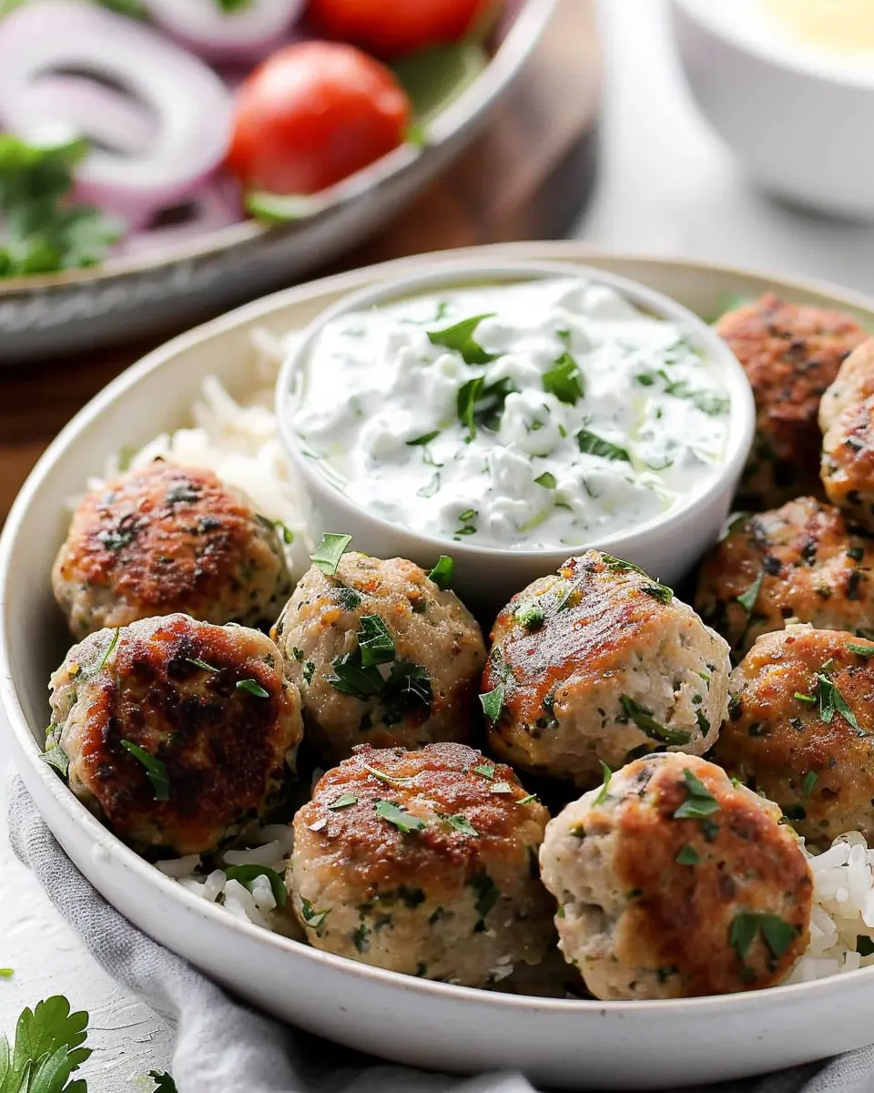 Healthy Greek Turkey Meatballs With Tzatziki: A Flavorful Twist