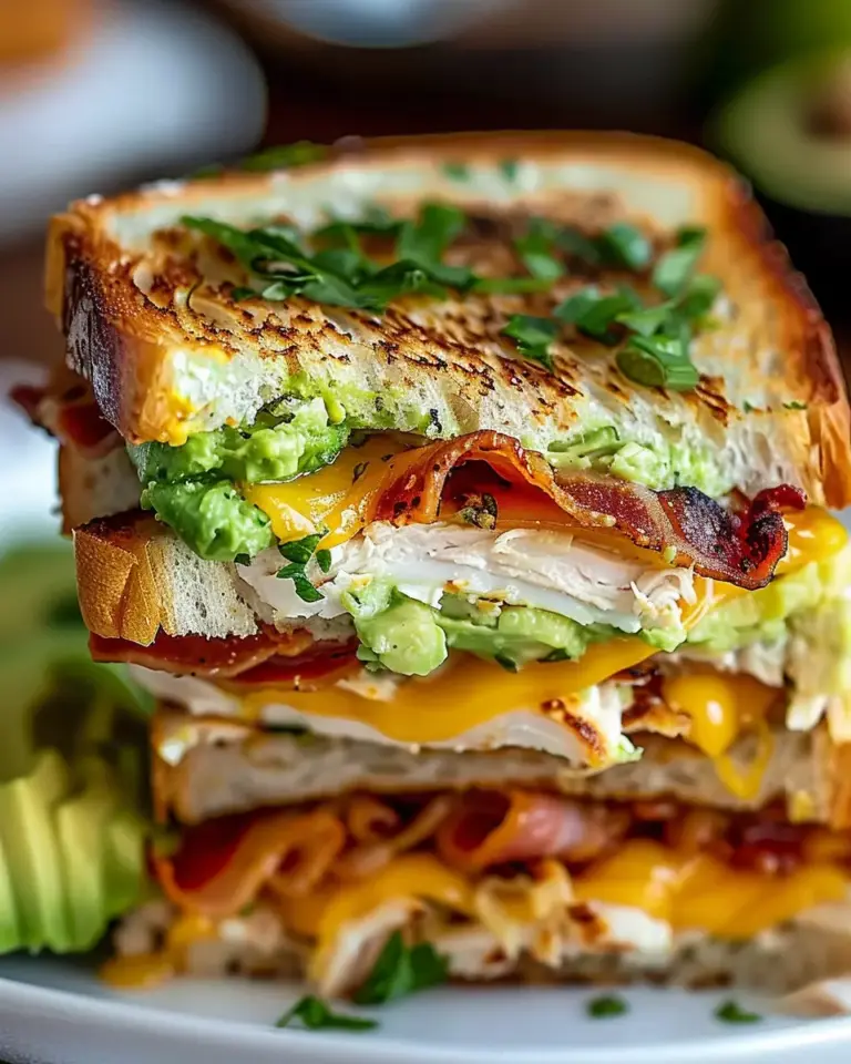 Chicken Avocado Melt Sandwich
