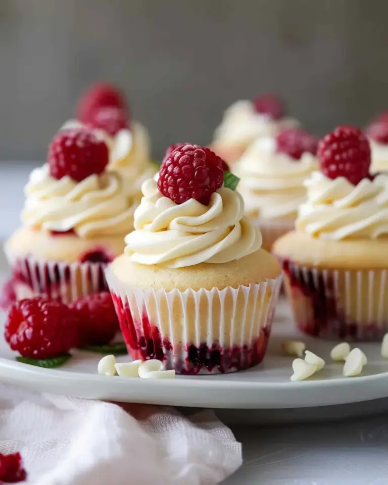 The Best White Chocolate Raspberry Cupcakes