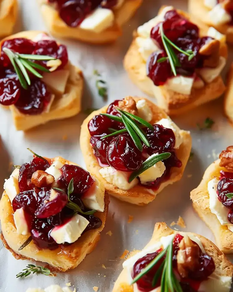 Cranberry Brie Bites