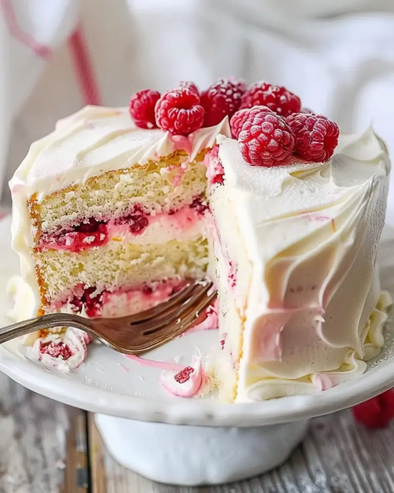 Raspberry Cake with Lemon Buttercream