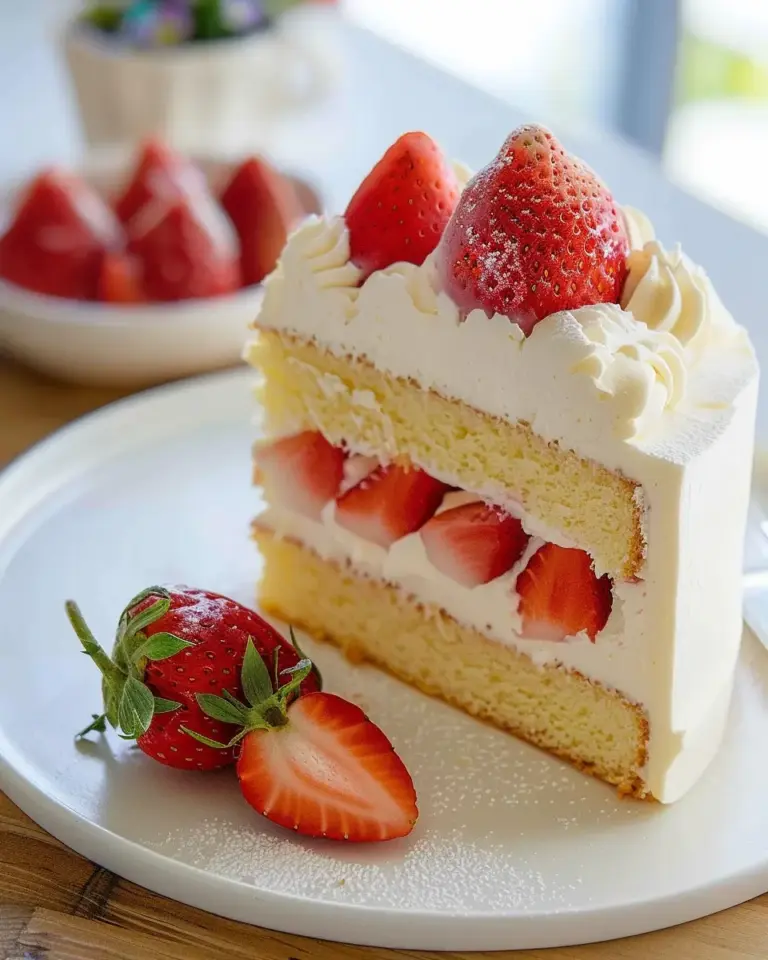 Japanese Strawberry Sponge Cake