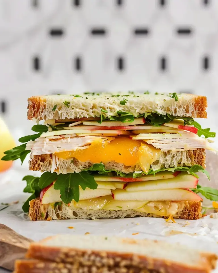 Turkey Apple Cheddar Sandwich