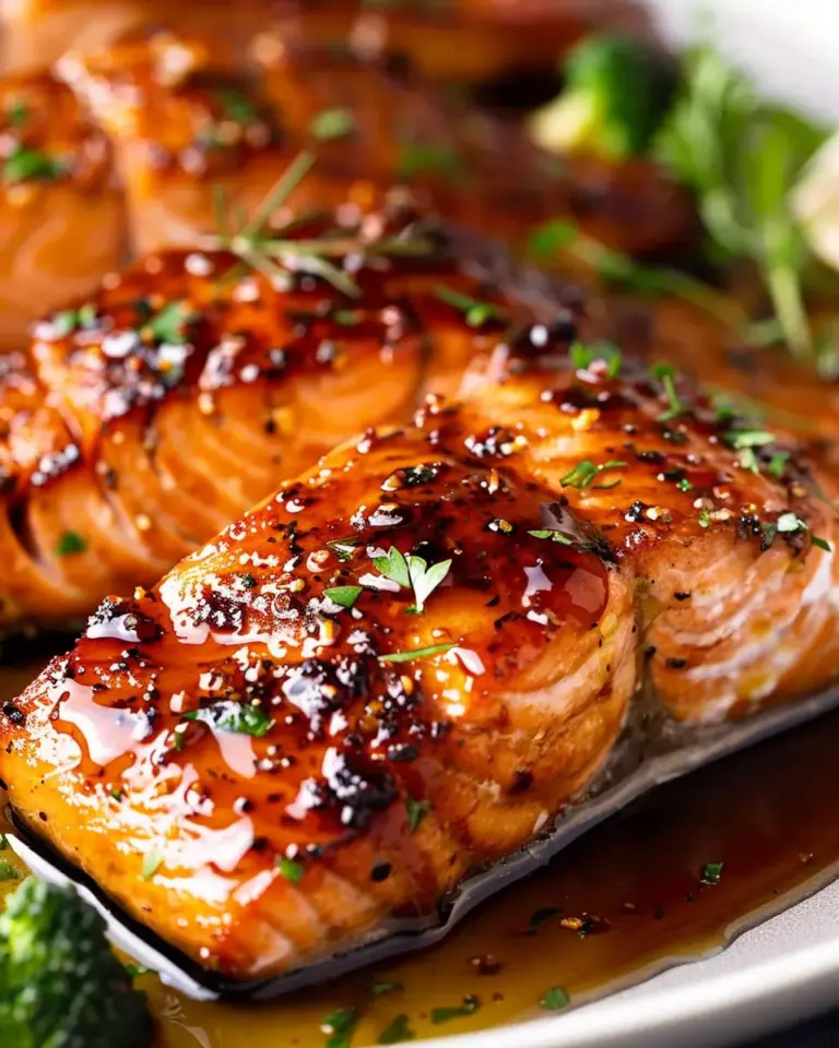 Honey Garlic Glazed Salmon
