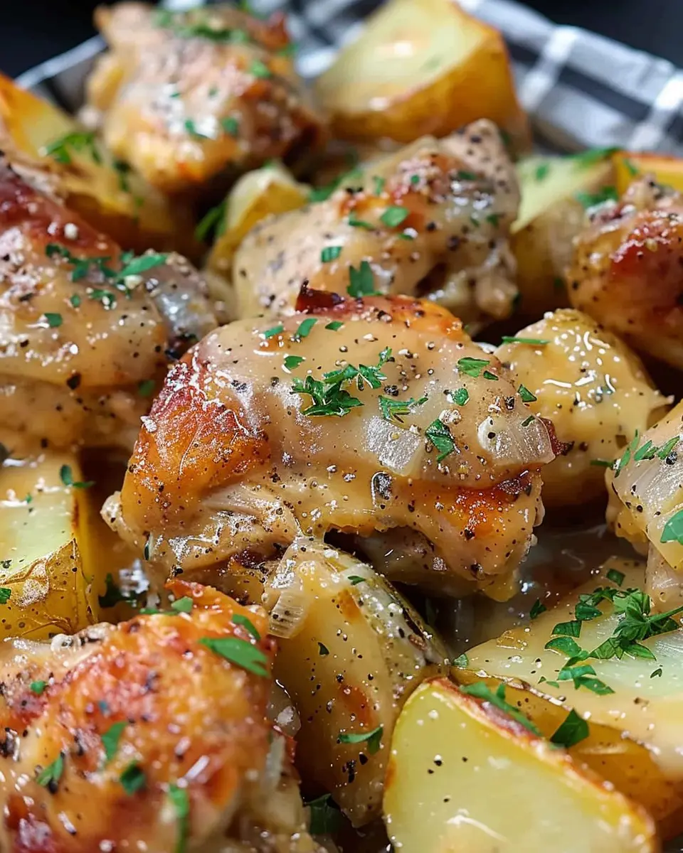 Crockpot Garlic Parmesan Chicken and Potatoes: Easy Comfort Meal