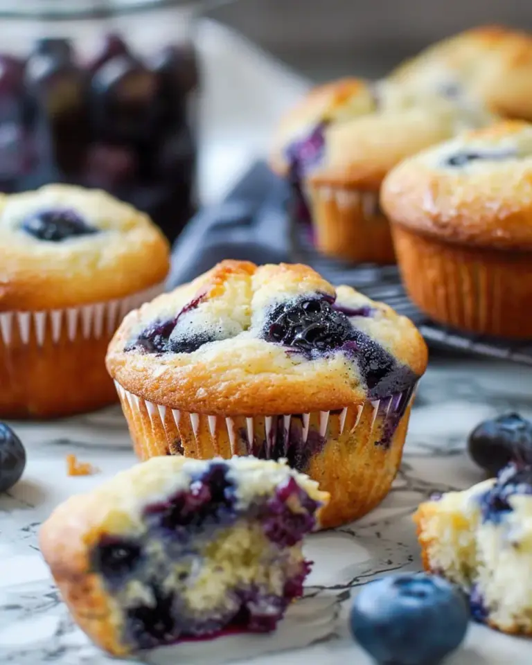 Greek Yogurt Blueberry Muffins