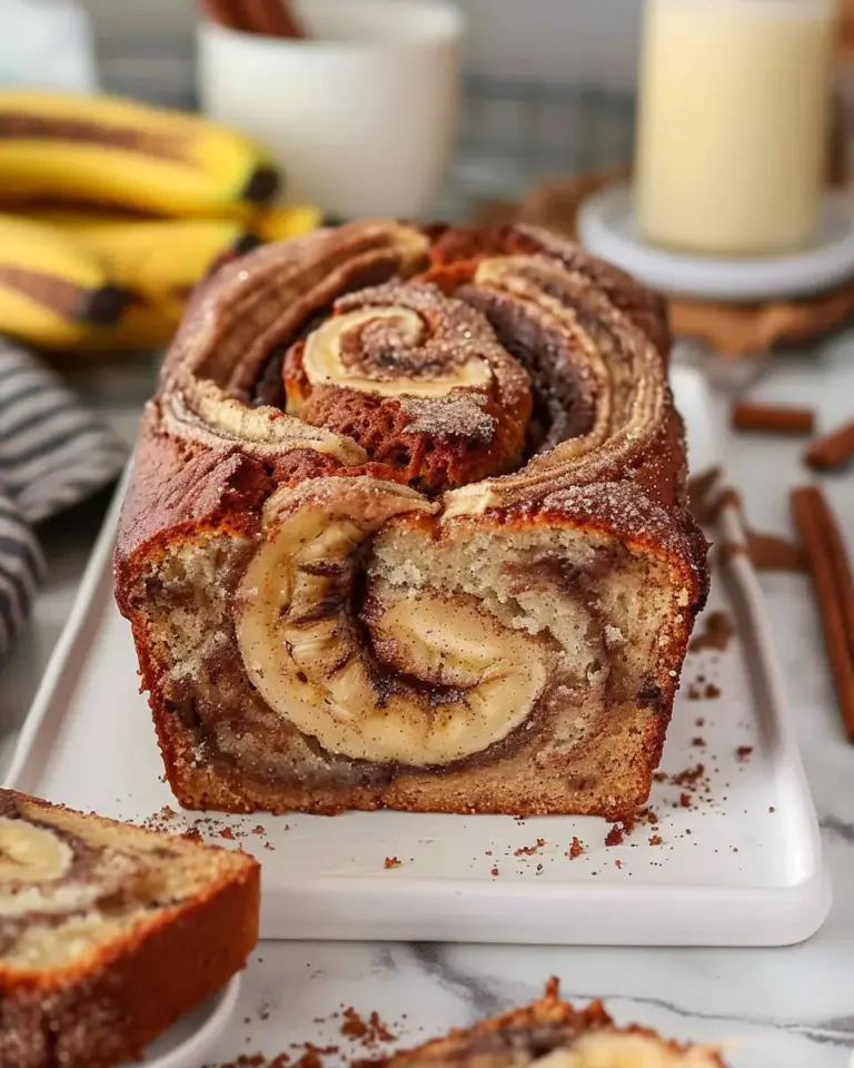 Cinnamon Swirled Banana Bread